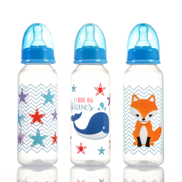 Wholesale 250ml/8oz Custom Baby Feeding Bottles: Silicone & PP Options for Newborns