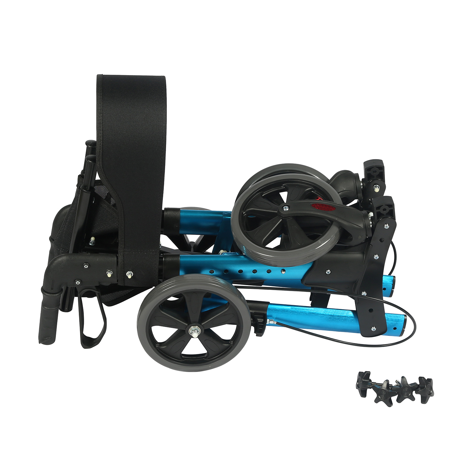 TONIA Rollator high quality folding aluminum 4 wheels rollator with seat