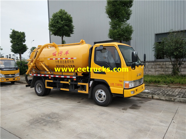 4500 Litres Fecal Suction Tank Trucks