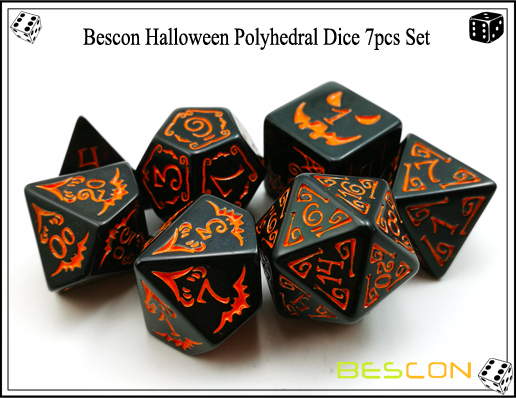 Bescon Halloween Polyhedral Dice 7pcs Set-4