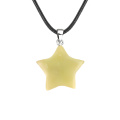 Lemon Jade 30mm Star Pendant Pendant for DIY Making Jewelry