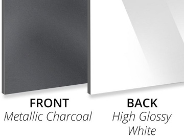 3MM Metallic Charcoal/Gloss White ACP Sheet