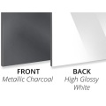 Arkusz ACP o grubości 3 mm w kolorze grafitowym/białym połysku