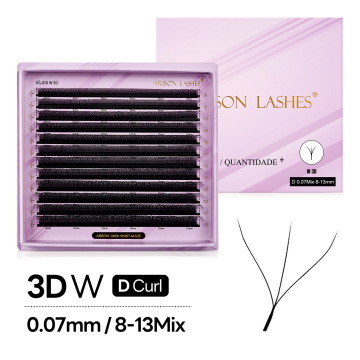 High Density 3D-W False Eyelash Extensions: Soft, Lightweight & Imported Raw Materials