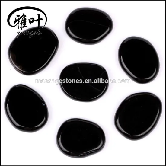 Wholesale Palm Stone Set Black Obsidian Pocket Stone for Decoration