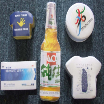 Asciugamano di cotone compresso di forma promozionale della bottiglia da birra del cotone di 100%