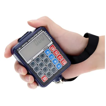 LCD Backlit Electronic Weighing Scales Mini Digital Hanging Luggage Weight Scale Calculator 50kg/10g Weight
