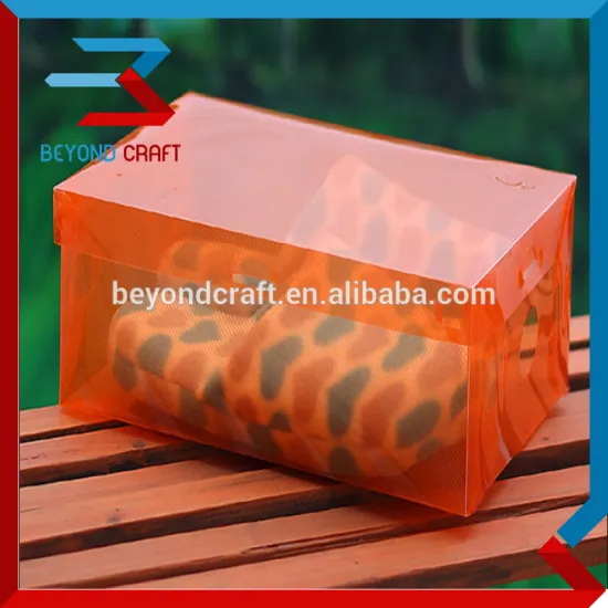 Good Price clear plastic PP lady shoe box with lids