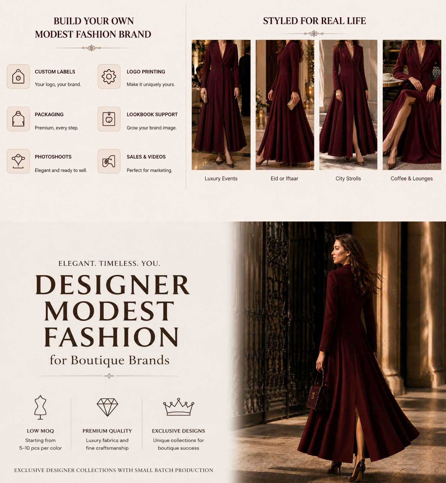 burgundy beaded blazer maxi dress private label styling
