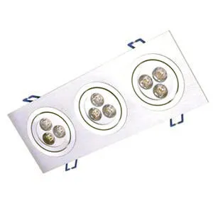 Warm White/ Pure White 9 Watt Kitchen Square Recessed Led Ceiling Lights