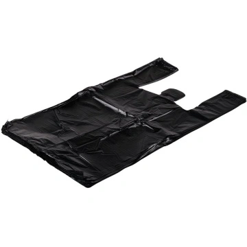 Drawstring Black Custom Logo Printing Garbage Bags on Roll - China