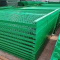 Expanded metal mesh bridge anti-throwing fence