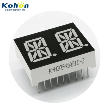 0.54 Inch Red 2 Digit Common Cathode Alphanumeric LED Display 18 Pin DIP 14 Segment