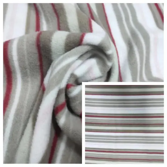 FDY150d/96f Double Brush with Stripe Print Fabric