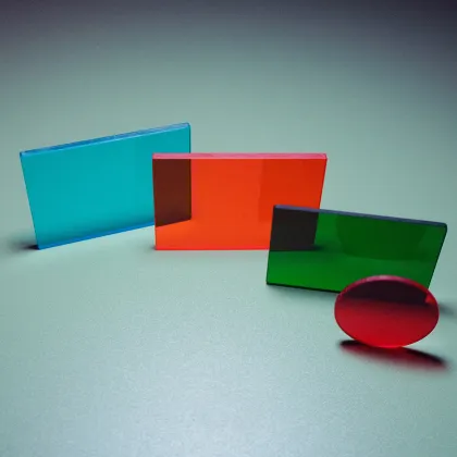 Square Optical orange filter CB550 for camera lens