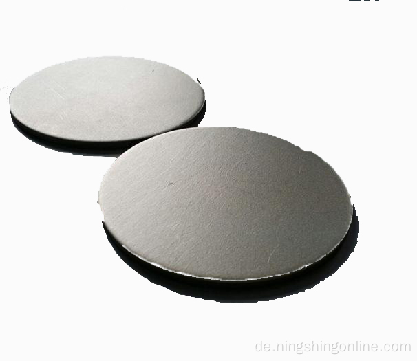 Kreis poliertes Edelstahlblech