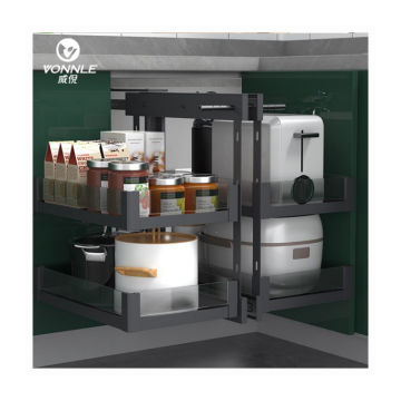 Corner Cabinet Solutions: Multifunctional Storage Baskets for Efficient Kitchen Organization