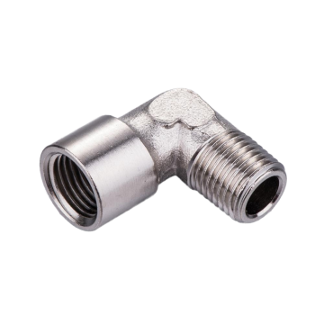 Industrial Brass Pipe Fitting Elbow for Male/Female Equal Pneumatic Connections - Used in Construction and Farm Machinery