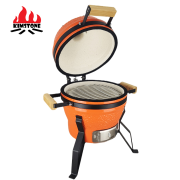Kimstone Charcoal BBQ Kamado Smoker - Ceramic Mini Outdoor Grill