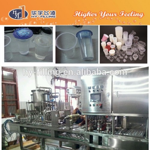 HY-Filling automatic bubble tea cup/yogurt sealing filling machine