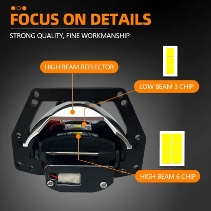 Manufacturer Supply MDS M3 LED Lens 55W Car Headlights - Super Bright