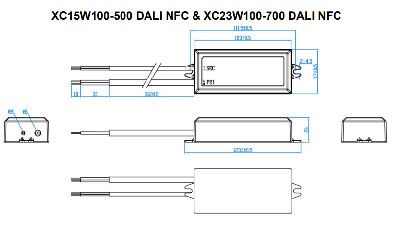 15W outdoor led light drivers