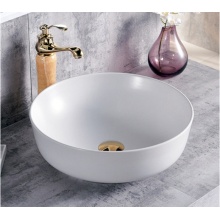 Lavabo de cerámica gris mate de los artículos sanitarios modernos