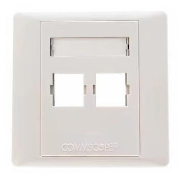 CommScope Dual-Port RJ45 Ethernet-Panel M12CF