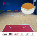 Pavimentazione sportiva da basket in PVC per interni approvati dalla FIBA