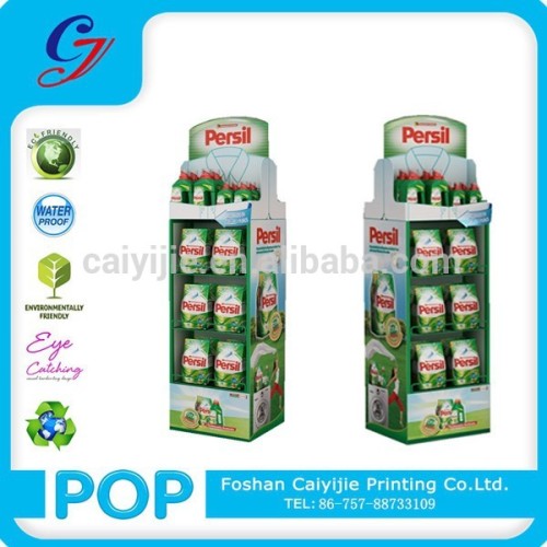 Newest Customized Supermarket Floor Standing Portable Cardboard Promotion Floor Displays For Supermarket