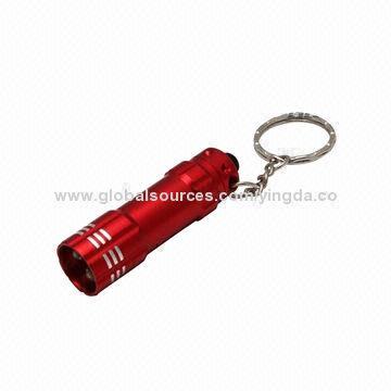 3 LED Keychains with Keyring