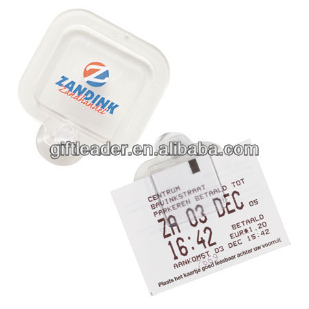 Plastic Transparent Parking Ticket Holder for Promotion