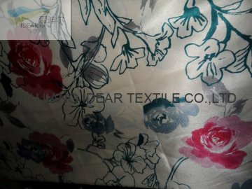 100% Polyester Printed Satin Fabric For Dress