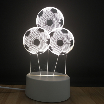 Lampada a led da calcio illuse 3D