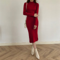 Robe de bodycon de pull pour femmes