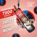 Distributeur Dubai Disposable Pod R&amp;M Monster 7000 Puffs