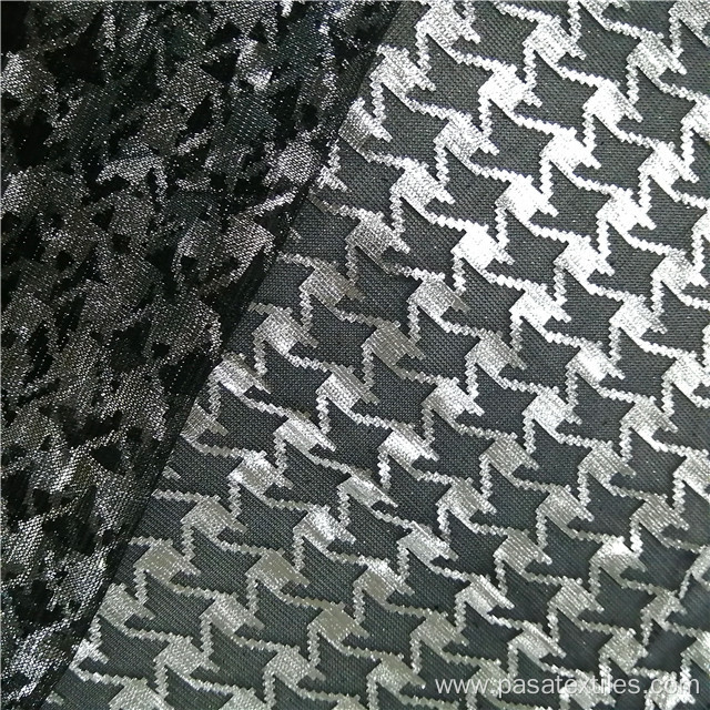 spring summer 100%poly mesh with foil fabric