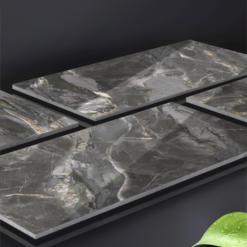 Black Modern Porcelain Tile 600x1200 for Hall Floor