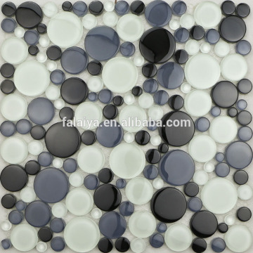 Round Crystal Glass Mosaic for Wall Tile and bordered Tile GR102
