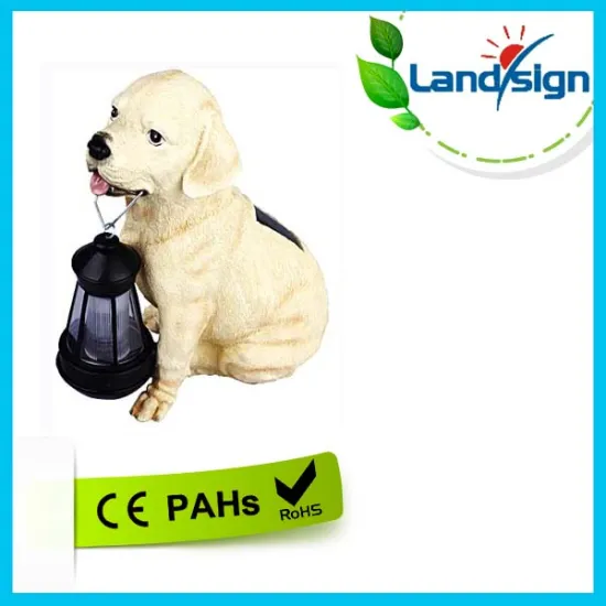 Garden solar lights dog Landsign item number XLTD-510 yellow color