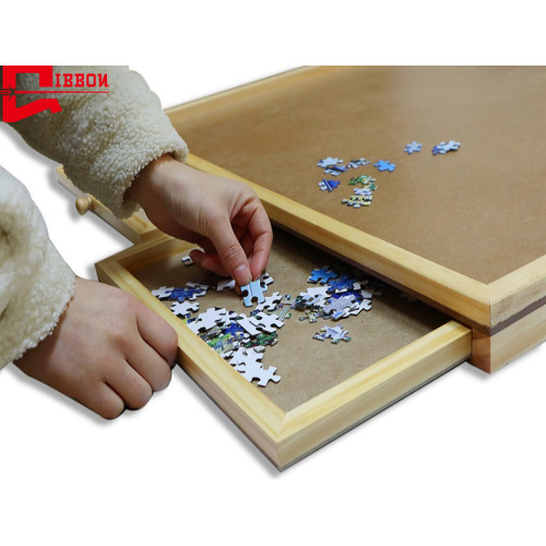 GIBBON Kiefernholz-Puzzle-Puzzle-Tisch aus Holz