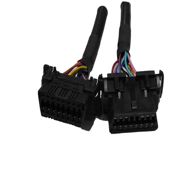 OBDII 16P Male Connector for Dual Female Connectors