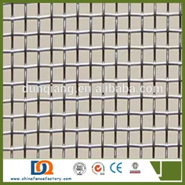 Square screening galvanized crimped wire mesh