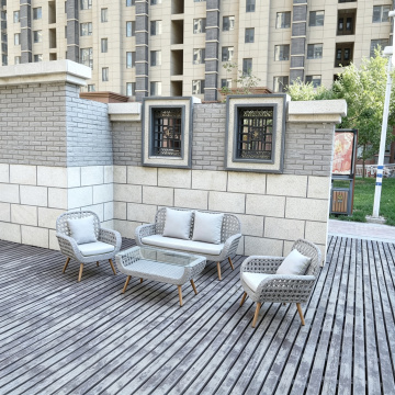 Modern Luxury PE Rattan Sofa Set