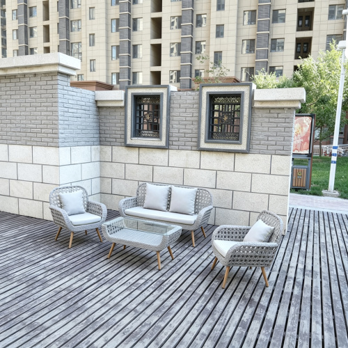 Modern Luxury PE Rattan Sofa Set