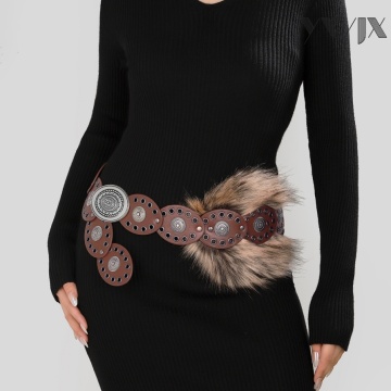 Fashion Belt American Wasteland with Rivet Detail