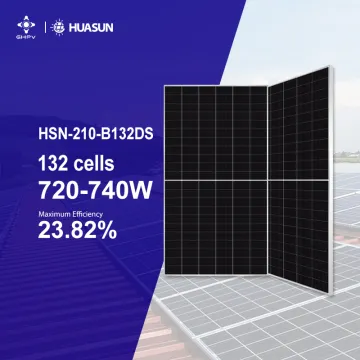 Huasun G12 High Efficiency 210mm Bifacial Solar Panel 720W-735W EU Warehouse