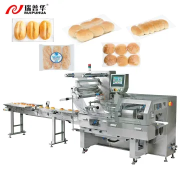 Automatic Bread Multipack Pillow Packaging Machine for Buns and Hamburgers