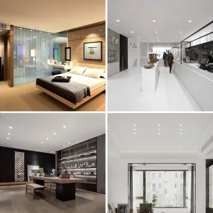 HUAYI China Suppliers Recessed Mounted LED Spotlights