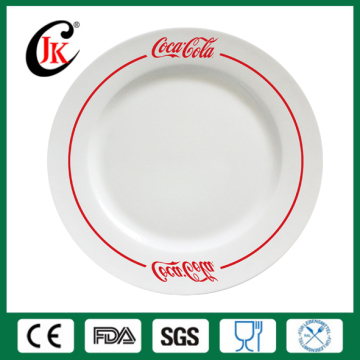 Wholesale white bulk cheap porcelain dinner plate, customized ceramic dinner plates